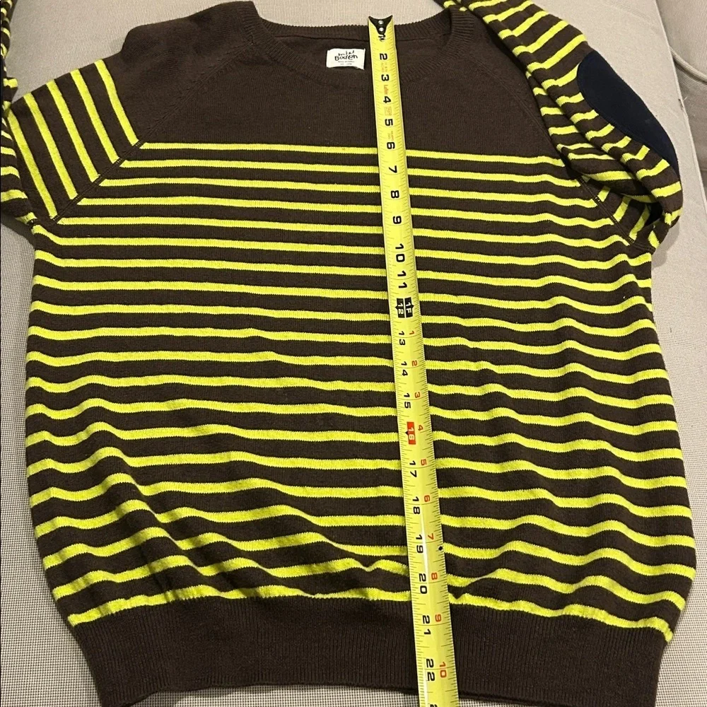 Mini Boden Cashmere Blend Striped Crewneck Kids Size 11-12 Years